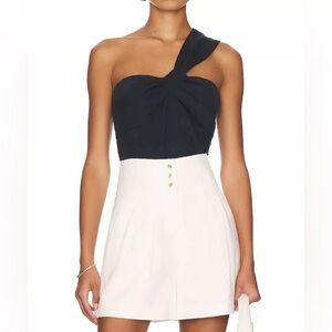 Veronica Beard $328 Belinda Navy Jacquard Top